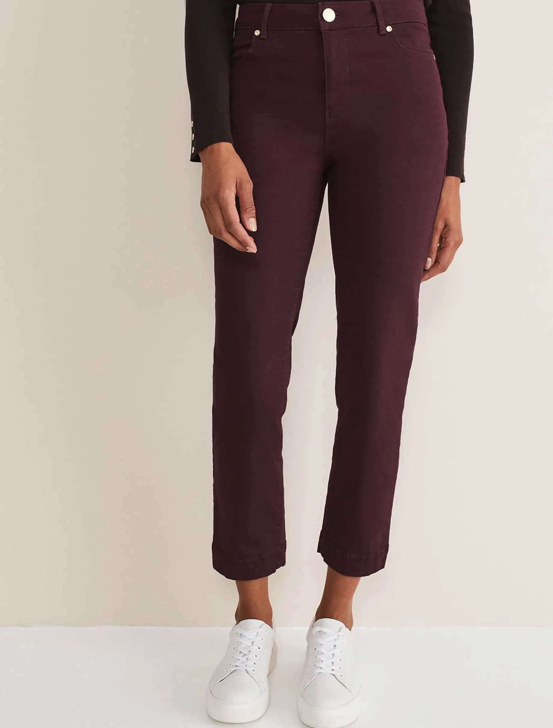 Trousers & Shorts^Phase Eight Ocha Straight Leg Jeans Berry