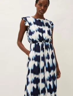 Dresses^Phase Eight Olivia Tie-Dye Maxi Dress Blue