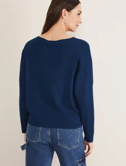 Knitwear^Phase Eight Olivian Fine Knit Jumper Dark Teal