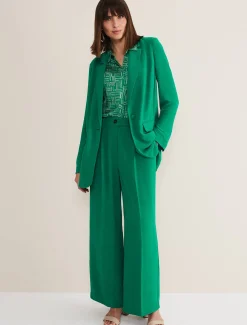 Trousers & Shorts^Phase Eight Opal Wide Leg Trousers Green