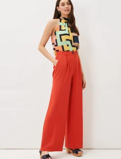 Trousers & Shorts^Phase Eight Opal Wide Leg Trousers Orange