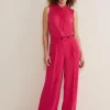 Trousers & Shorts^Phase Eight Opal Wide Leg Trousers Raspberry