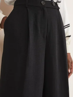 Trousers & Shorts^Phase Eight Opal Wide Leg Trousers Black