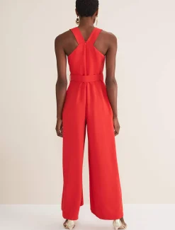 Dresses^Phase Eight Orla Twist Neck Jumpsuit Fire