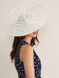 Fascinators & Hats^Phase Eight Oversized Loop Disc Fascinator Ivory