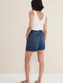 Trousers & Shorts^Phase Eight Paige Denim Shorts Mid Wash
