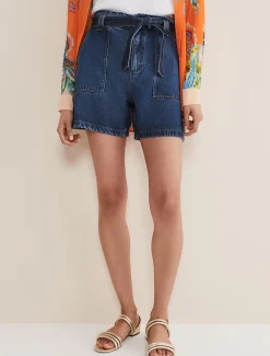 Trousers & Shorts^Phase Eight Paige Denim Shorts Mid Wash