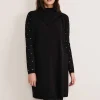 Coats^Phase Eight Paloma Stud Sleeve Knit Coat Black