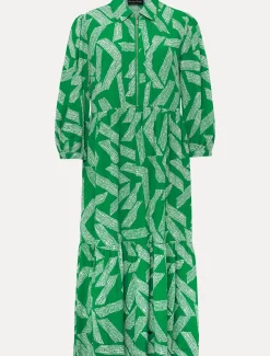 Dresses^Phase Eight Penele Abstract Midi Dress Green