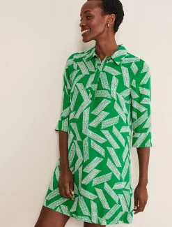 Dresses^Phase Eight Penele Abstract Mini Dress Green