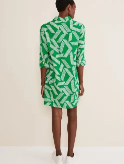 Dresses^Phase Eight Penele Abstract Mini Dress Green
