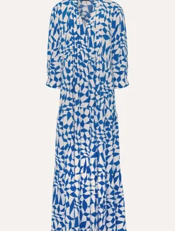 Dresses^Phase Eight Penele Geo Midaxi Dress Blue
