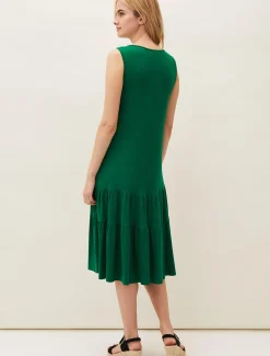 Dresses^Phase Eight Penny Midi Jersey Dress Green
