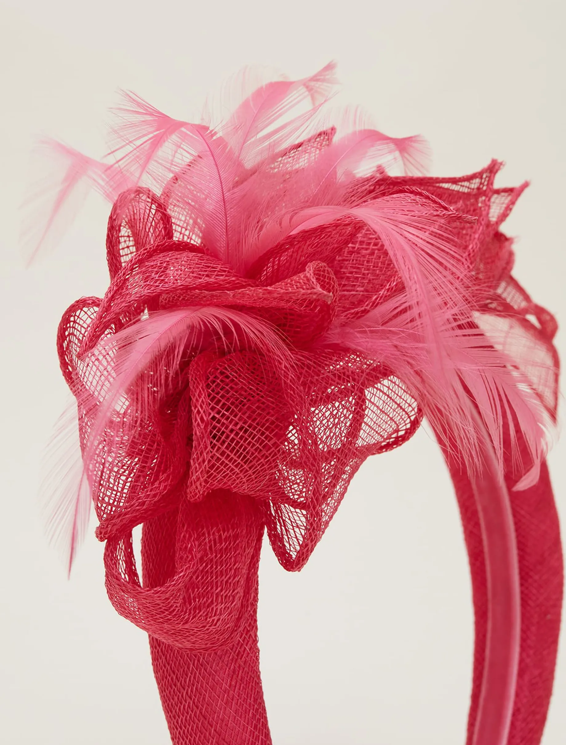Fascinators & Hats^Phase Eight Petal Detail Headband Raspberry