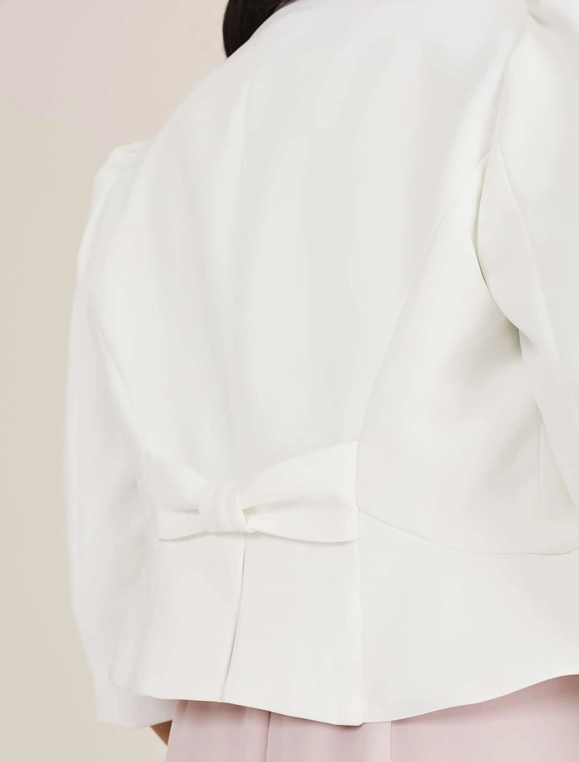 Jackets^Phase Eight Petite Isabella Bow Jacket Ivory