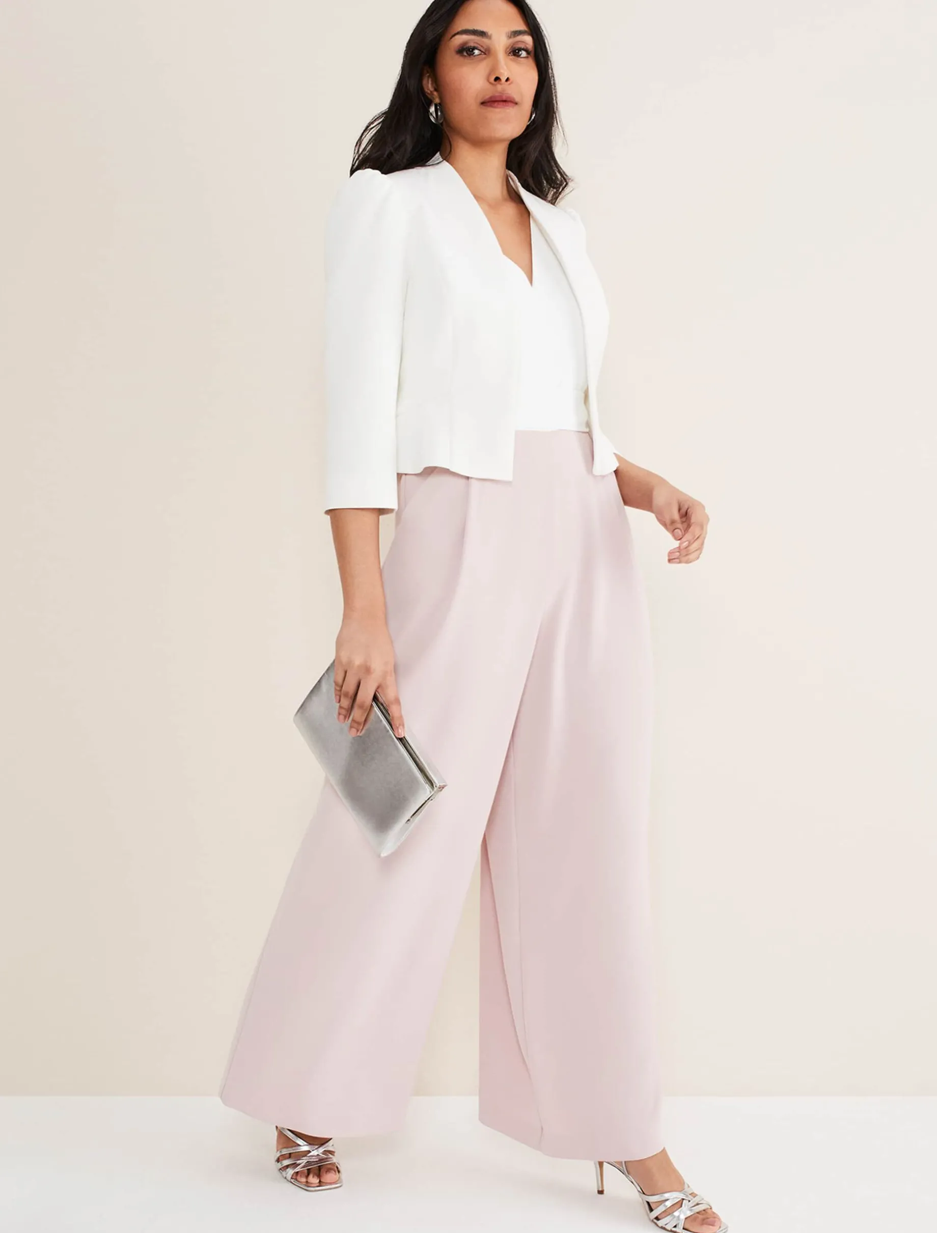 Jackets^Phase Eight Petite Isabella Bow Jacket Ivory