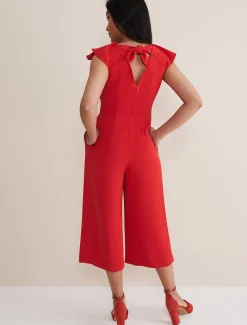 Dresses^Phase Eight Petite Nicky Ruffle Jumpsuit Fire