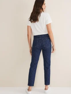 Trousers & Shorts^Phase Eight Petra Heart Straight Leg Jeans Mid Blue