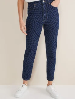 Trousers & Shorts^Phase Eight Petra Heart Straight Leg Jeans Mid Blue