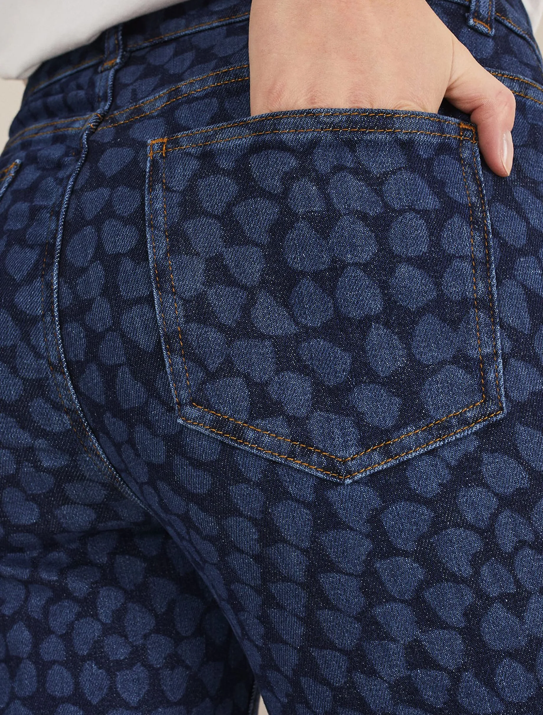 Trousers & Shorts^Phase Eight Petra Heart Straight Leg Jeans Mid Blue