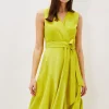 Dresses^Phase Eight Philis Panelled Dress Lime