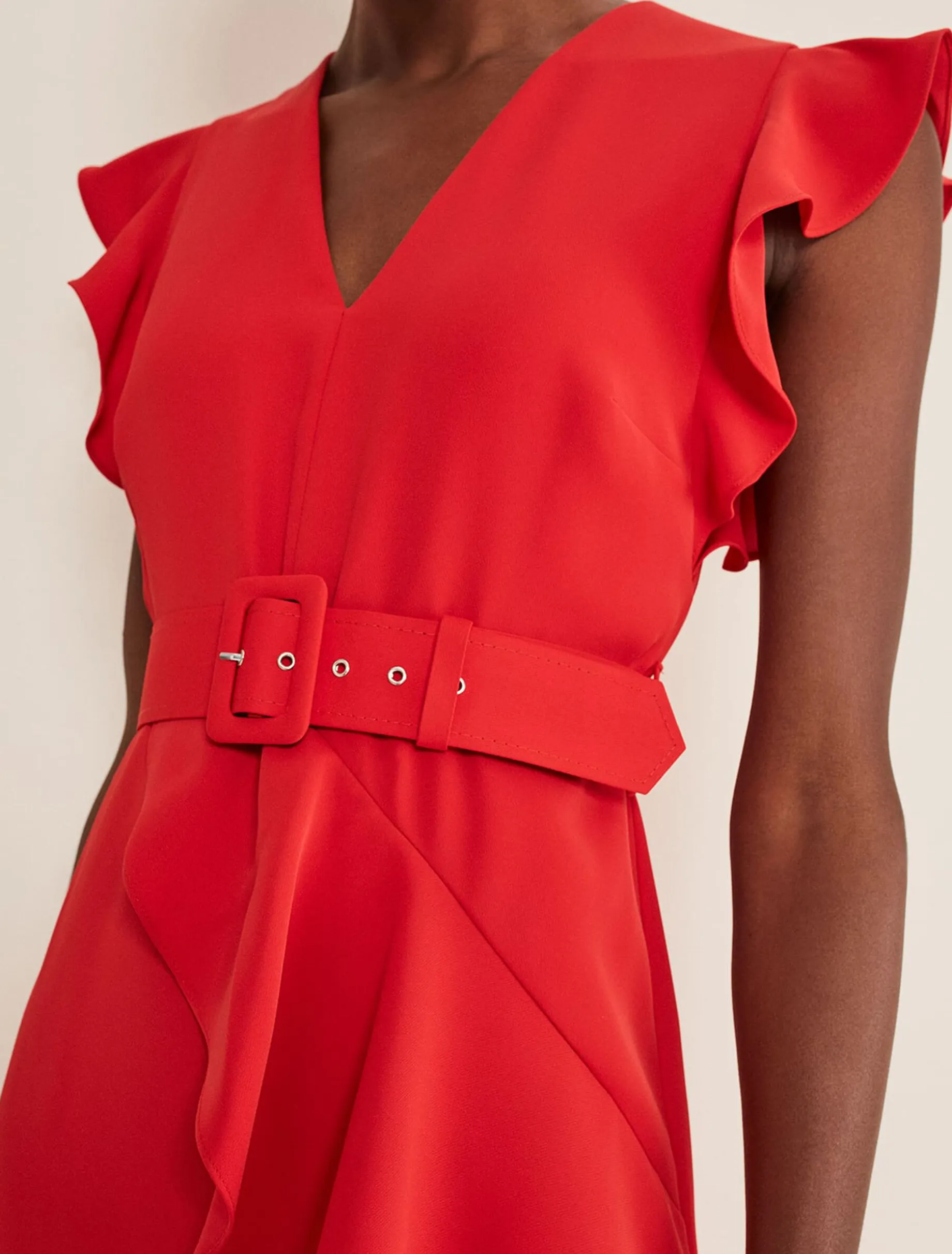 Dresses^Phase Eight Phoebe Frill Maxi Dress Fire