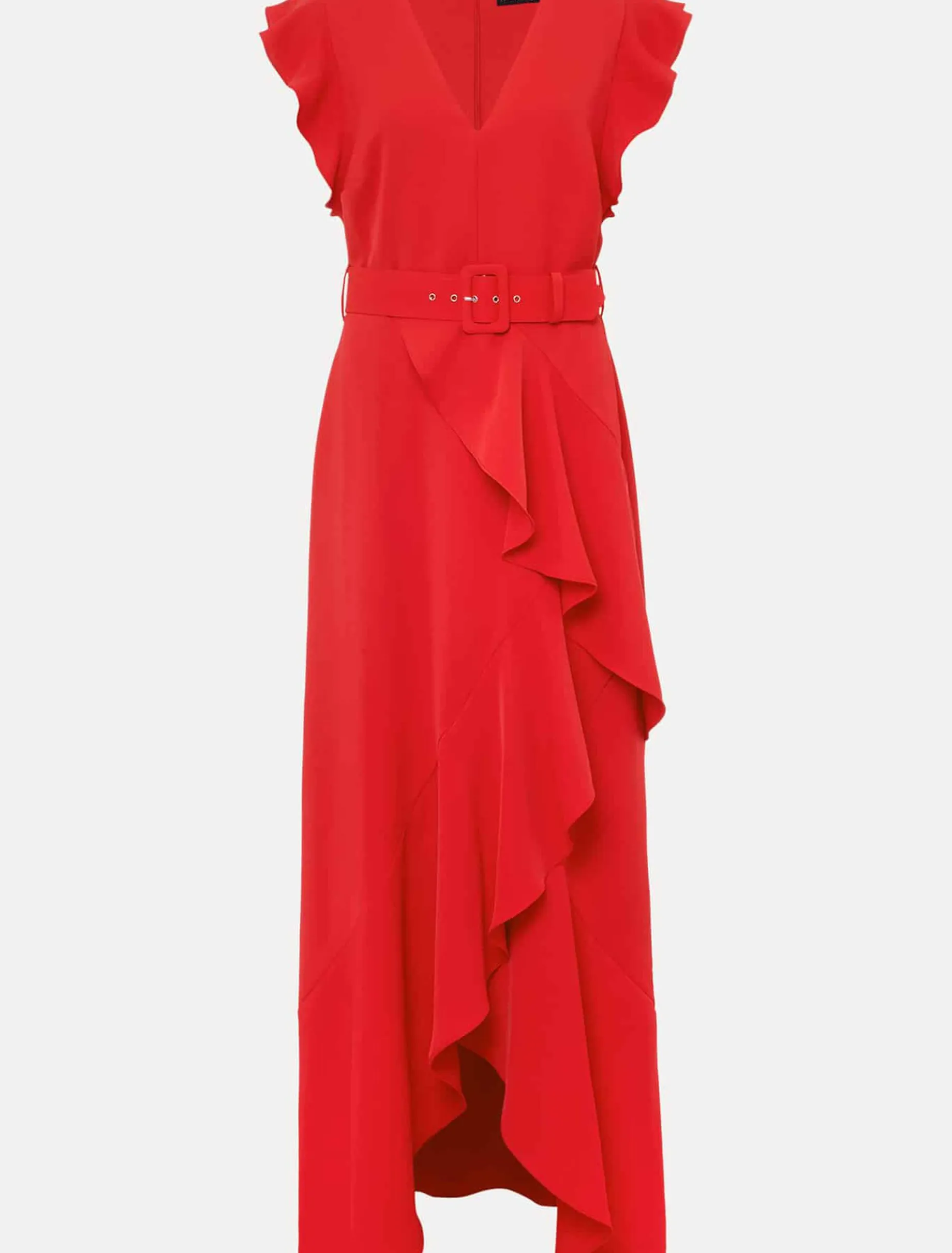 Dresses^Phase Eight Phoebe Frill Maxi Dress Fire