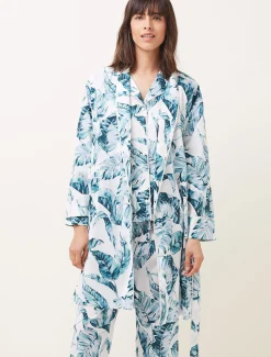 Pyjamas^Phase Eight Piera Palm Print Robe Multi-Coloured