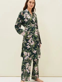 Pyjamas^Phase Eight Pina Floral Print Robe Multi-Coloured