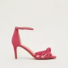 Occasion Shoes^Phase Eight Pink Suede Open Toe Heels Raspberry