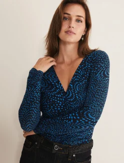 Tops & T-Shirts^Phase Eight Pinna Ruched Top Cobalt/Navy