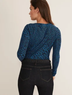Tops & T-Shirts^Phase Eight Pinna Ruched Top Cobalt/Navy