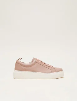 Flats^Phase Eight Platform Trainers Light Pink