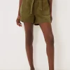 Trousers & Shorts^Phase Eight Pollie Denim Cargo Shorts Khaki