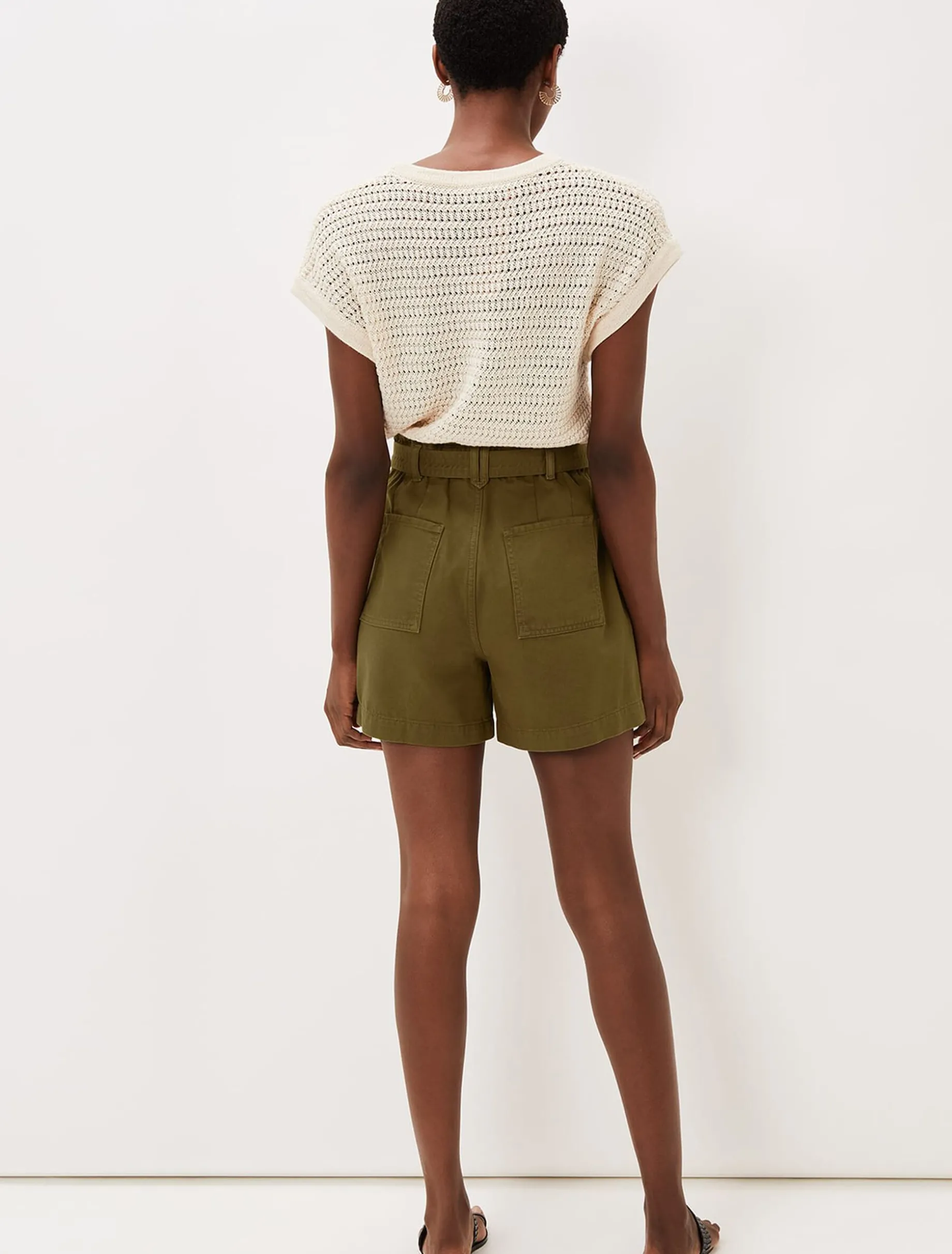 Trousers & Shorts^Phase Eight Pollie Denim Cargo Shorts Khaki
