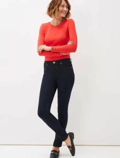 Knitwear^Phase Eight Poppia Button Detail Knit Jumper Coral