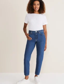 Trousers & Shorts^Phase Eight Prue Mom Jeans Mid Wash Blue