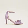 Occasion Shoes^Phase Eight Purple Satin Open Toe Heels Lilac