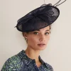Fascinators & Hats^Phase Eight Quill And Bow Disc Fascinator French Navy