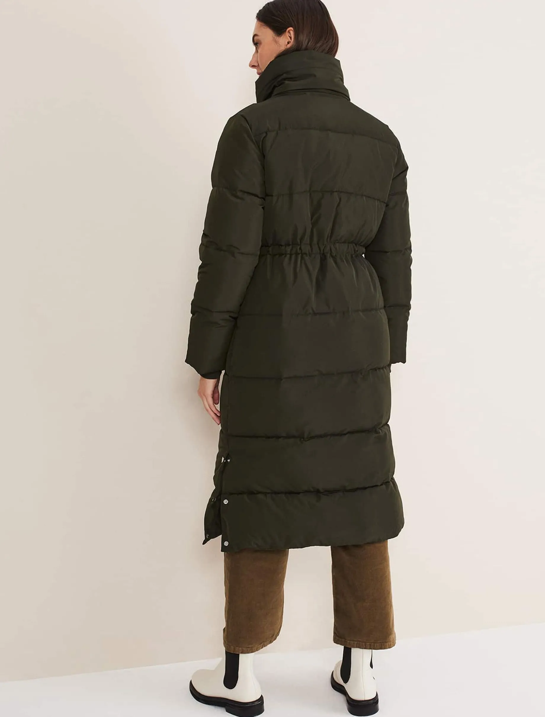 Coats^Phase Eight Rae Asymetric Puffer Green