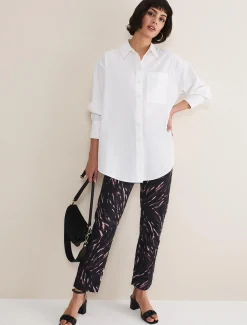 Trousers & Shorts^Phase Eight Ramona Zebra Print Straight Leg Jeans Black/Multi