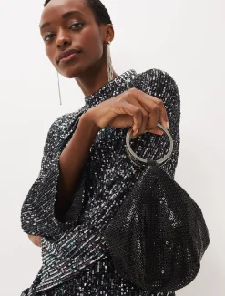 Bags^Phase Eight Rayna Chain Mail Bag Black
