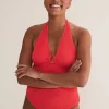 Swimwear^Phase Eight Red Halterneck Swimsuit Coral