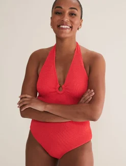 Swimwear^Phase Eight Red Halterneck Swimsuit Coral