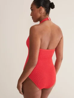 Swimwear^Phase Eight Red Halterneck Swimsuit Coral