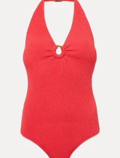 Swimwear^Phase Eight Red Halterneck Swimsuit Coral
