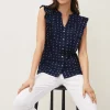 Shirts & Blouses^Phase Eight Rhea Ditsy Print Blouse Navy/Ivory