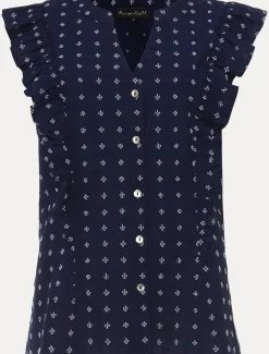Shirts & Blouses^Phase Eight Rhea Ditsy Print Blouse Navy/Ivory
