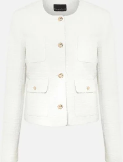 Jackets^Phase Eight Ripley Tweed Jacket Ivory