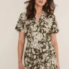Dresses^Phase Eight Rosalia Printed Playsuit Khaki